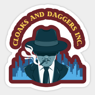 Cloaks and daggers Sticker